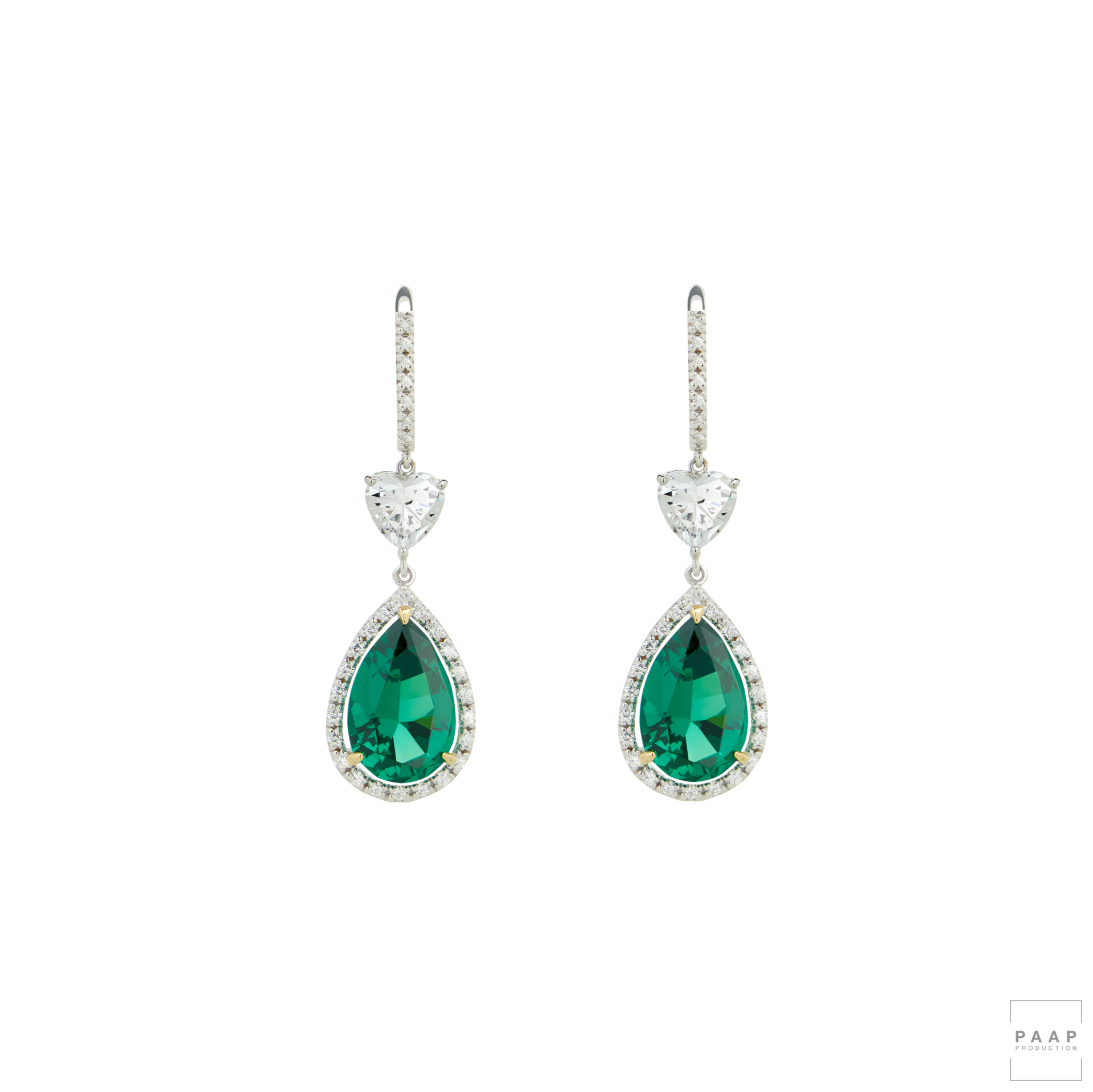 46.CE925W-REN-GR (Ren Emerald Green Cocktail Earrings)20220706 Carat London Packshot0693